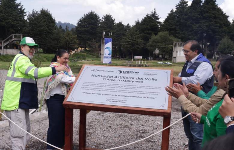 Inaugura Edomex humedales artificiales para sanear agua en La Marquesa