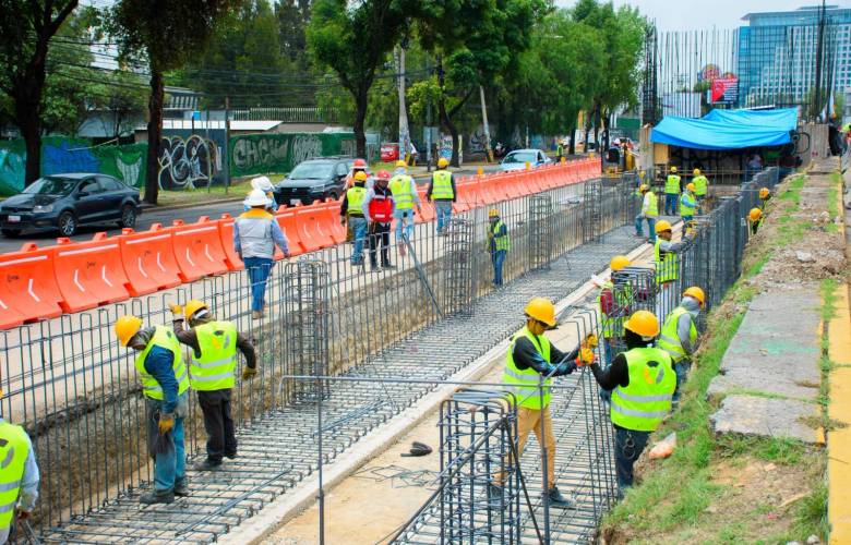 Avanza construcción del Mexibús V en Edomex con obras de excavación y carril confinado