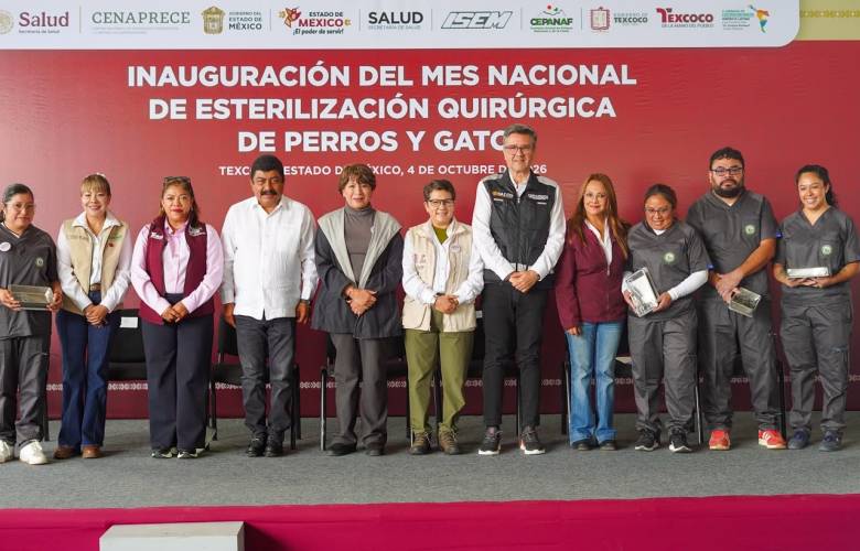 Inaugura Delfina Gómez jornada nacional de esterilización de perros y gatos en Texcoco