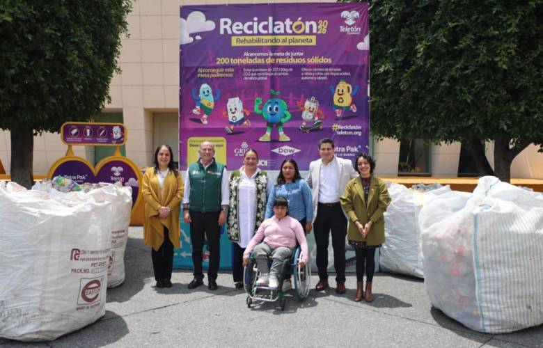 Destina Edoméx PET reciclado a terapias de niñas, niños y adolescentes del Teletón