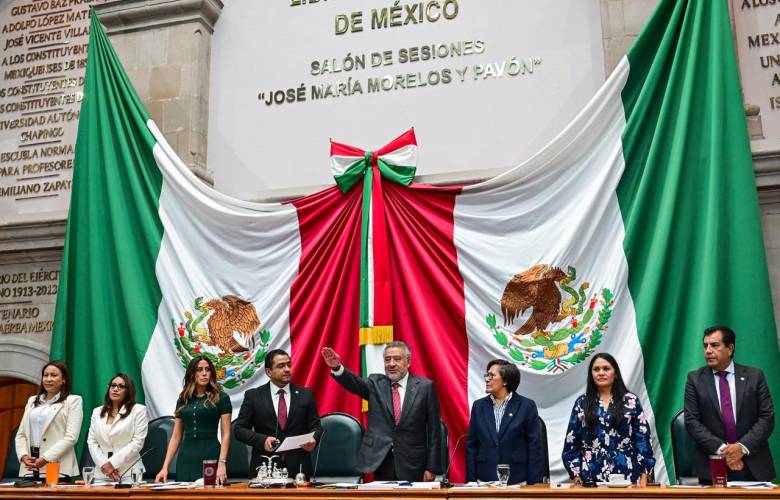 Elogia Horacio Duarte a Delfina Gómez durante la Glosa del Tercer Informe de Gobierno