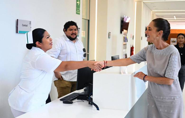 Inaugura Sheinbaum Hospital General Agustín O’Horán, el más grande del sureste