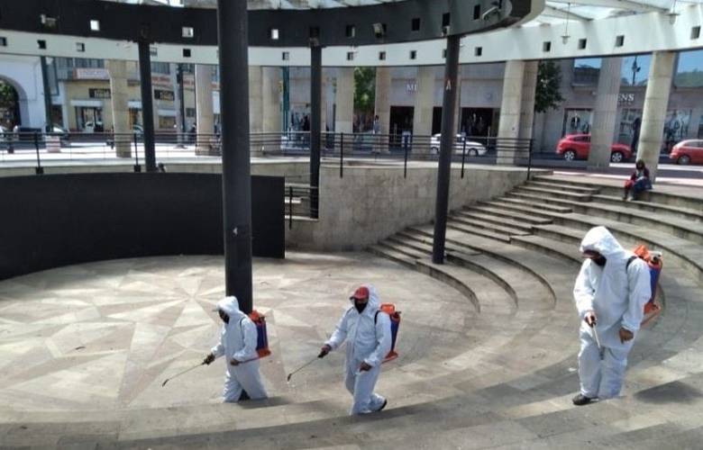  Continúan tareas de desinfección en las delegaciones de Toluca
