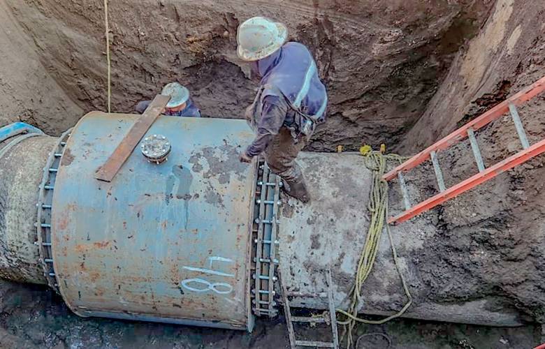 Repara GEM fugas del Macrocircuito sin cortar el agua a 3.5 millones de mexiquenses