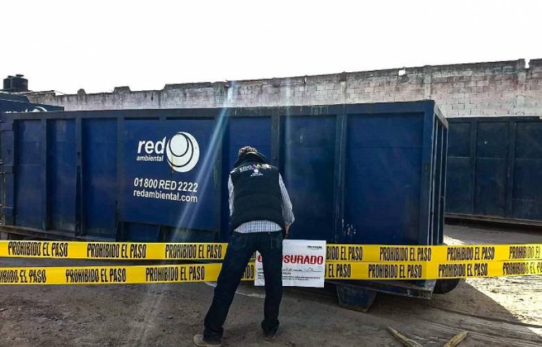 Clausura PROPAEM predio con residuos hospitalarios en Toluca