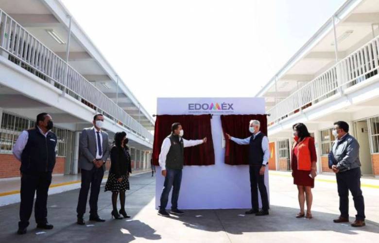 Entrega GEM reconstrucción de escuelas en Nezahualcóyotl 