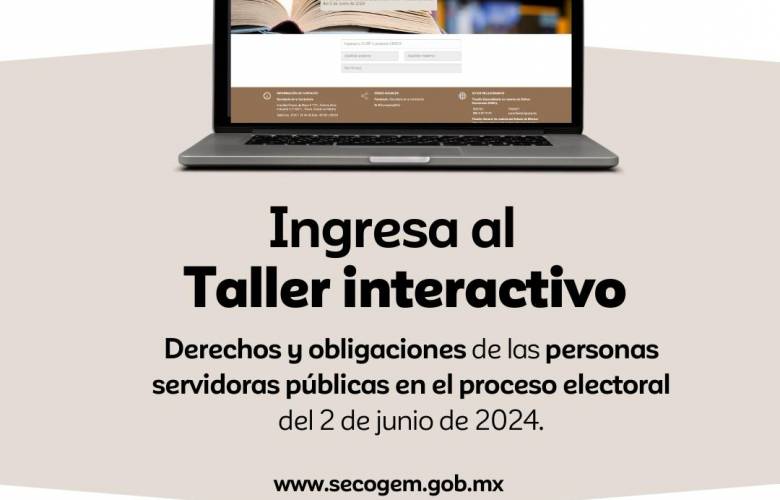 Ofrece Secretaría de la Contraloría taller virtual en materia electoral