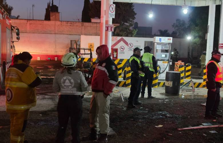 Atienden Edoméx explosión en estación de gas en Chalco