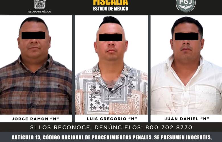 Vinculan a proceso a tres sujetos por presunta extorsión en San Mateo Atenco