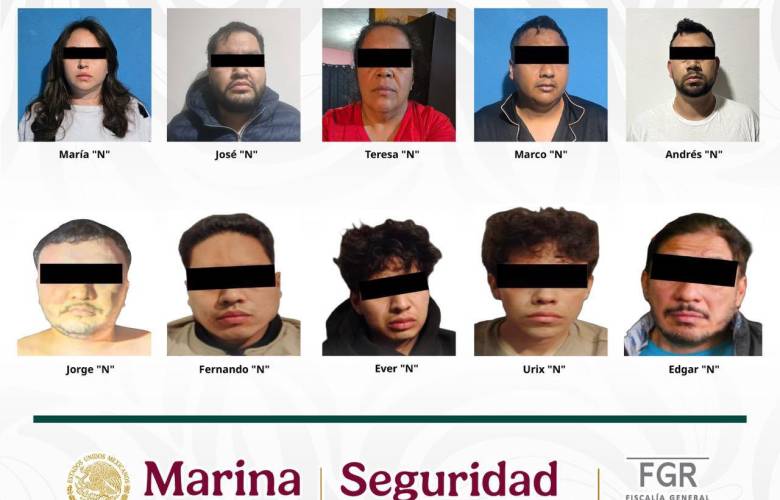 Detienen a 10 presuntos integrantes de célula dedicada al robo de transporte de carga en Michoacán