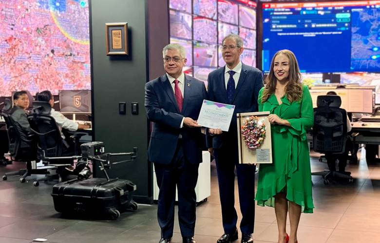 Secretaría de Seguridad del Estado de México recibe reconocimiento del Infoem por innovación y transformación digital