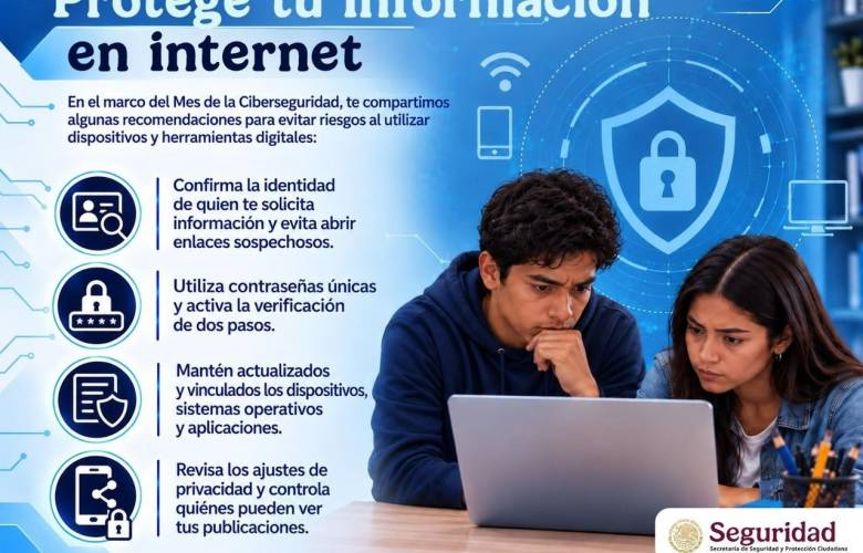 Emite SSPC recomendaciones para proteger datos personales y prevenir delitos cibernéticos