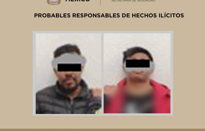 Detienen en Tenango del Valle a dos sujetos imputados por cohecho y cobro de préstamos 