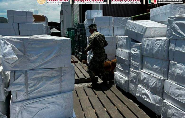 Aseguran más de 8.4 millones de cigarrillos presuntamente apócrifos en aduana de Manzanillo