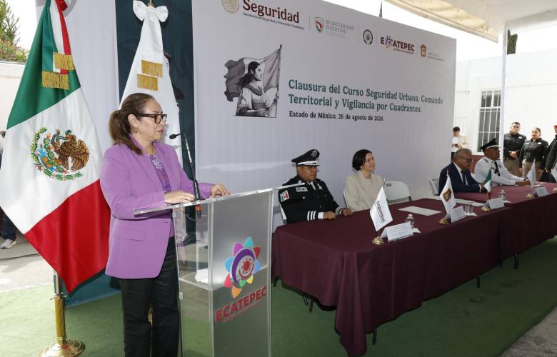 Fortalece SSPC a mandos de Ecatepec con capacitación en seguridad urbana