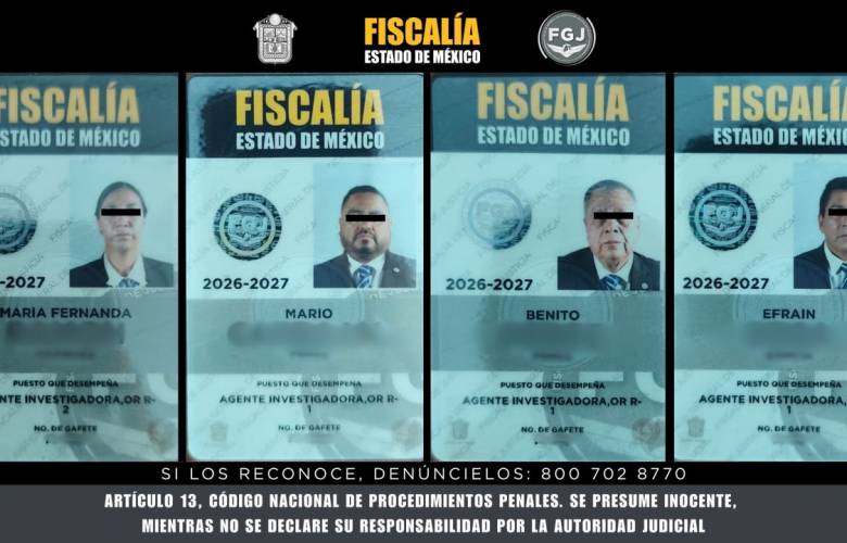 Aclara FGJEM que cuatro detenidos eran agentes y no mandos de la institución