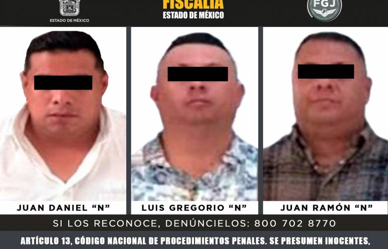 Caen tres objetivos prioritarios de la “Operación Restitución” en el Valle de Toluca
