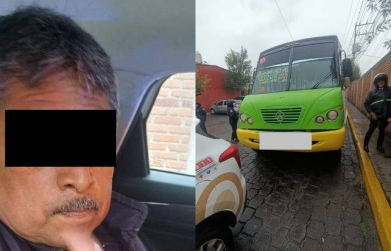 Detienen a operador de transporte público por manejar bajo los efectos del alcohol
