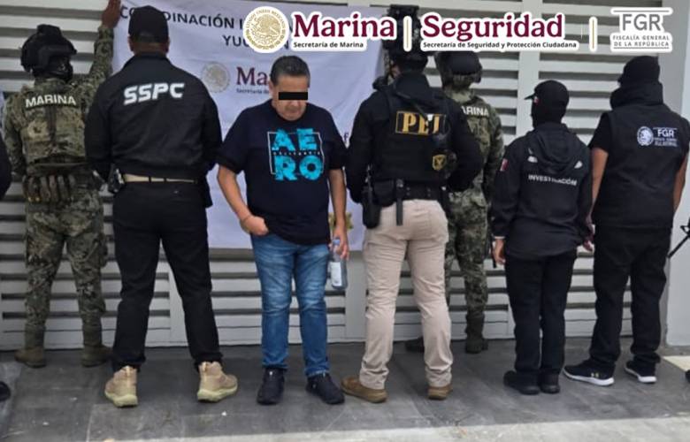 Detienen en Yucatán a presunto operador financiero de grupo delictivo