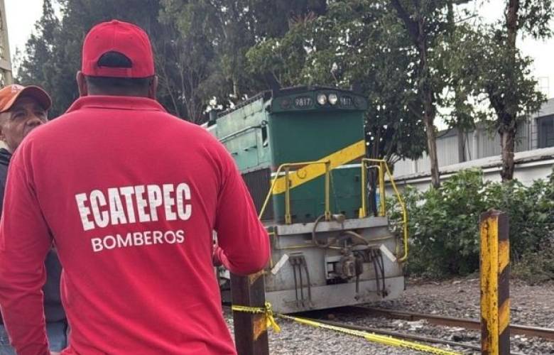 Atiende Ecatepec daños tras incidente con locomotora en Santa María Tulpetlac
