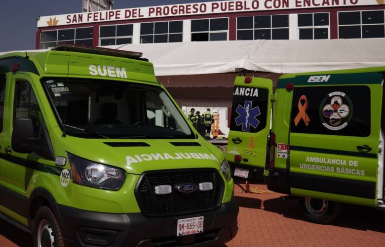 Amplía Gobierno estatal red de urgencias con base operativa en San Felipe del Progreso
