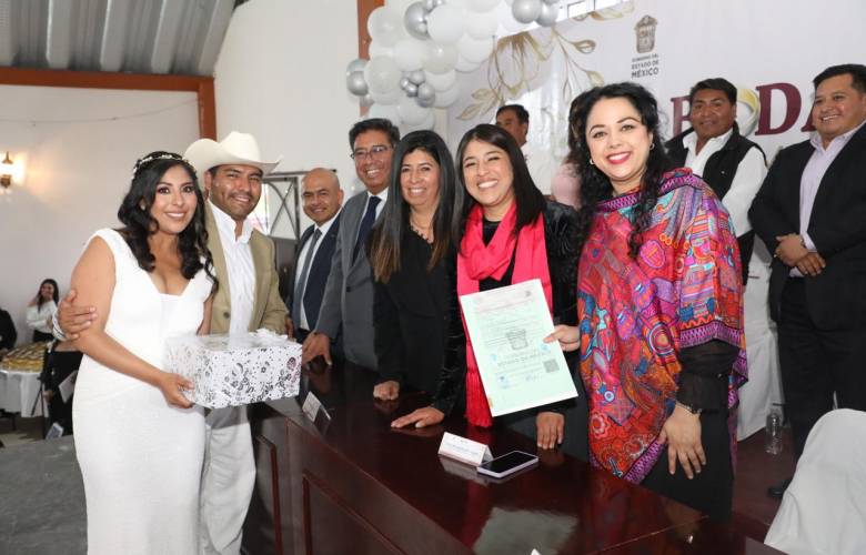 Consolidan su Unión Familiar 89 Parejas, en Temoaya