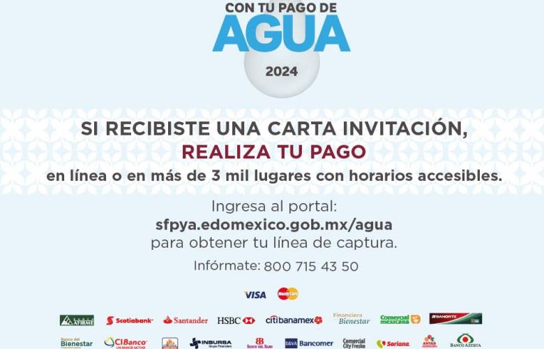 Gobierno del Estado de México pone a disposición de los contribuyentes sitios web para realizar pago de predial y agua