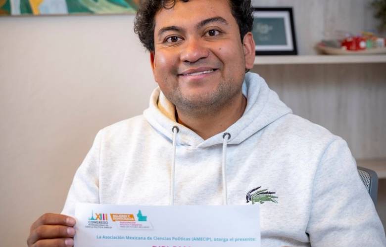Reconocen a universitario en el Concurso Nacional de Tesis de la Asociación Mexicana de Ciencias Políticas