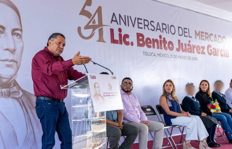 Conmemora Ricardo Moreno 54 aniversario del Mercado Juárez y destaca su papel en la economía local