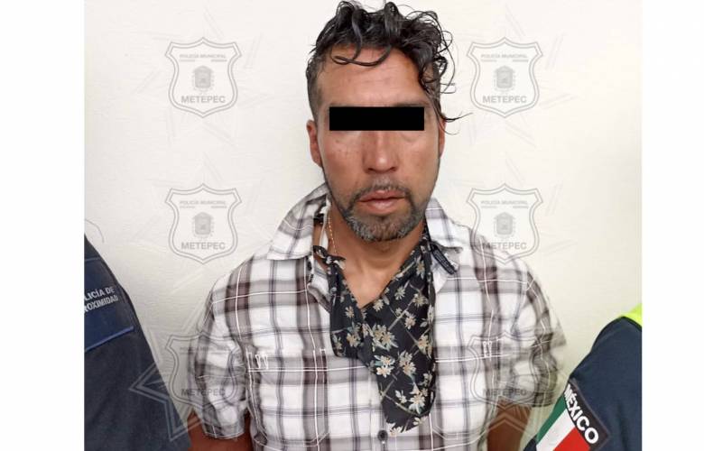 Detienen policías de Metepec a ladrón de transporte público