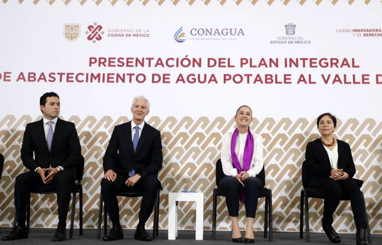 Trazan EDOMEX-CDMX plan integral de abastecimiento de agua para el Valle de México