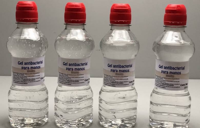 Bonafont fabrica botellas de alcohol en gel 