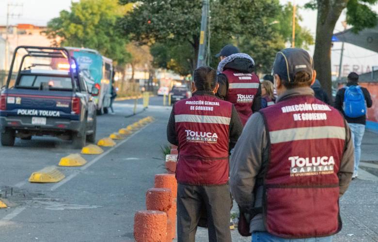 Libera Toluca de ambulantaje la zona Terminal– Mercado Benito Juárez