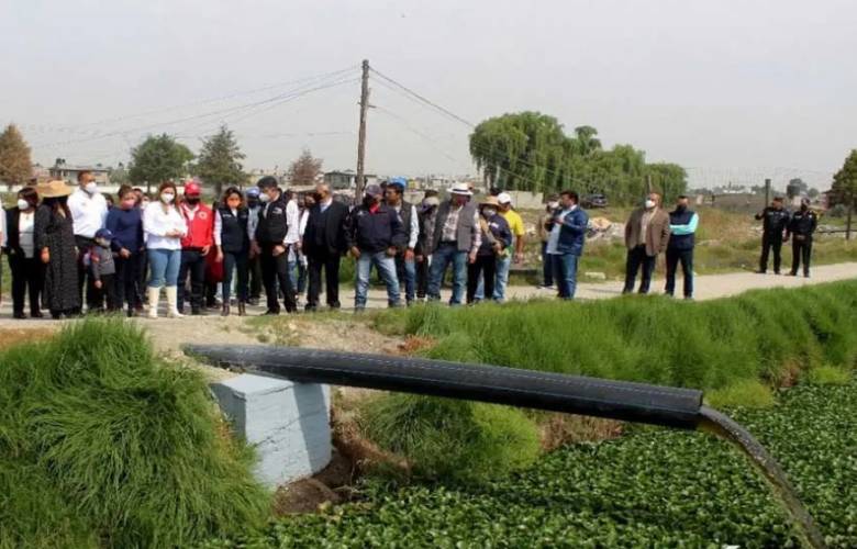 Fortalece San Mateo Atenco red de drenaje sanitario pluvial