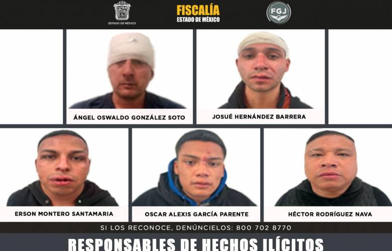Dan sentencia de 110 años de cárcel a implicados en secuestro expres en la México-Querétaro