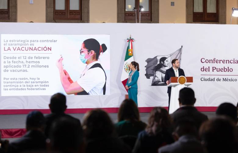 Reportan baja en transmisión de sarampión gracias a vacunación masiva en México