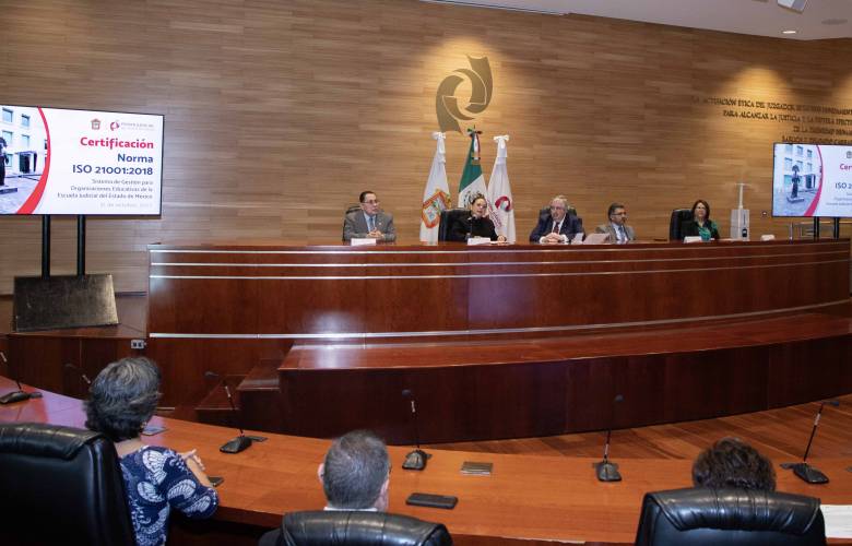 Escuela Judicial del PJEdomex  recibió certificación internacional   