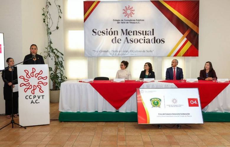 Fortalecen UAEMéx y Colegio de Contadores vinculación académica y profesional