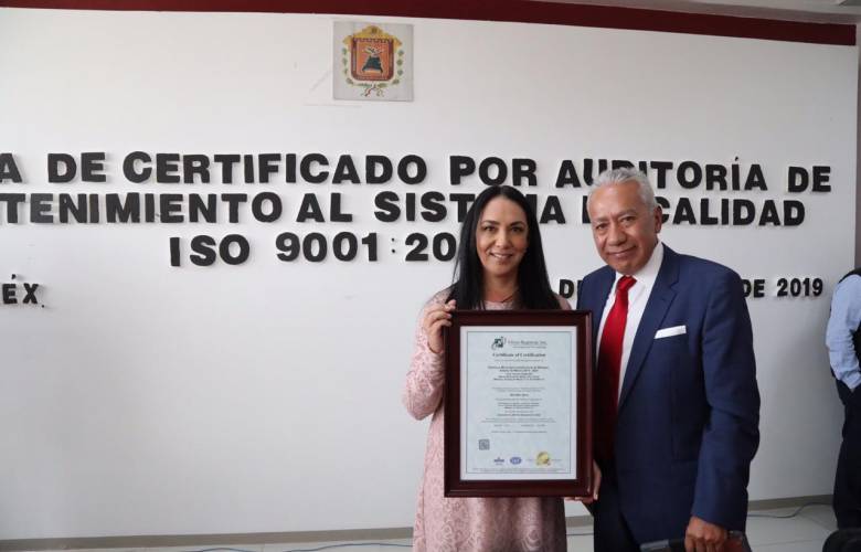 Acredita metepec certificación internacional en 64 procesosÂ 