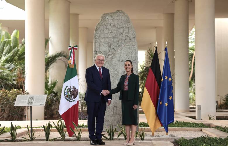 Sheinbaum recibe a presidente de Alemania en Cancún para fortalecer relación bilateral