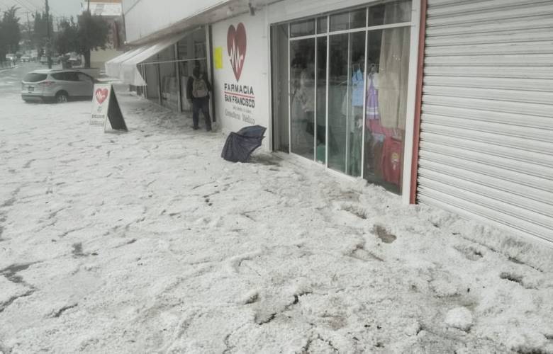 Provoca granizada inundaciones y caos vial en el norte del EdoMéx
