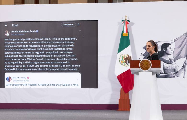 México no pagará aranceles por productos dentro del T-MEC: Sheinbaum 