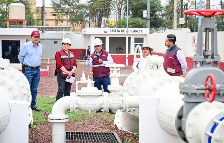 Entrega Delfina Gómez rehabilitación de Planta Zaragoza y mejora suministro de agua en Nezahualcóyotl