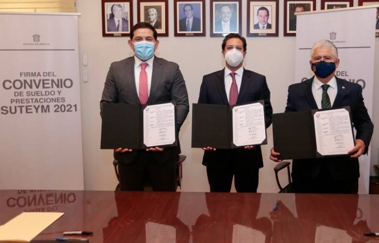 Suscriben GEM y SUTEYM convenio de sueldo y prestaciones 2021