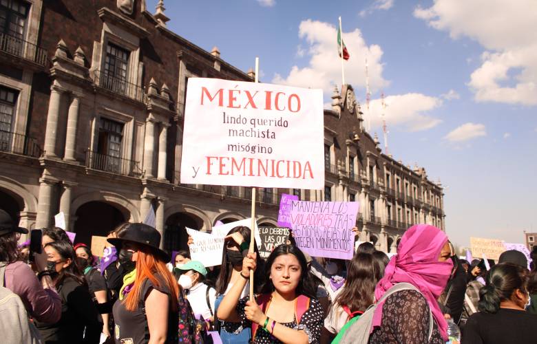 Marcha por el Día Internacional de la Mujer en Edoméx