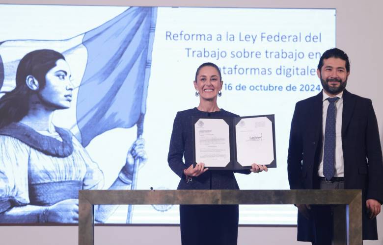 Enviará Sheinbaum iniciativa de reforma para asegurar derechos a trabajadores de plataformas digitales 