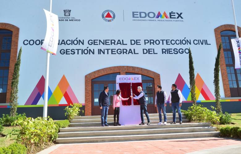 Inaugura Alfredo del Mazo el multideportivo de protección civil en Tecamac