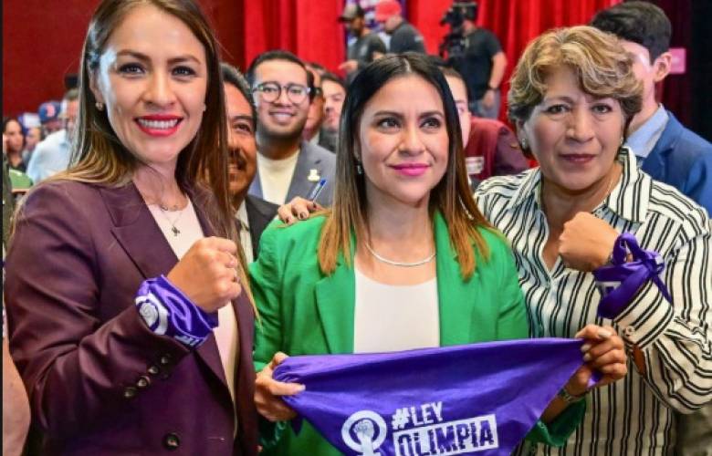 Gobernadora Delfina Gómez y activista Olimpia Coral ponen un alto a la violencia digital en EdoMéx