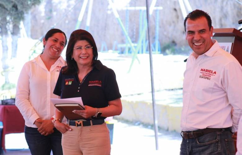 Mariela Gutiérrez promoverá la construcción de un plantel del IPN en el auditorio metropolitano de Tecámac en desuso 