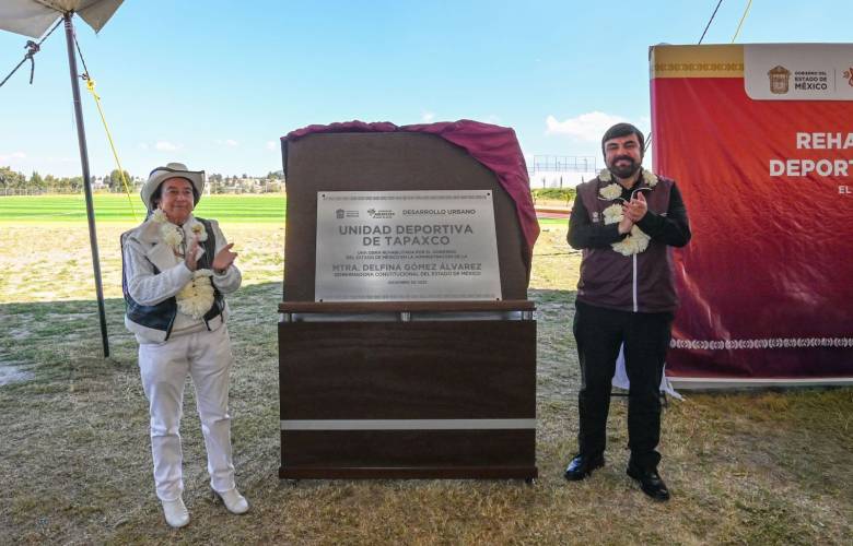 Entrega Gobierno del EdoMéx rehabilitación de una Unidad Deportiva en El Oro, con inversión superior a los 18.8 millones de pesos